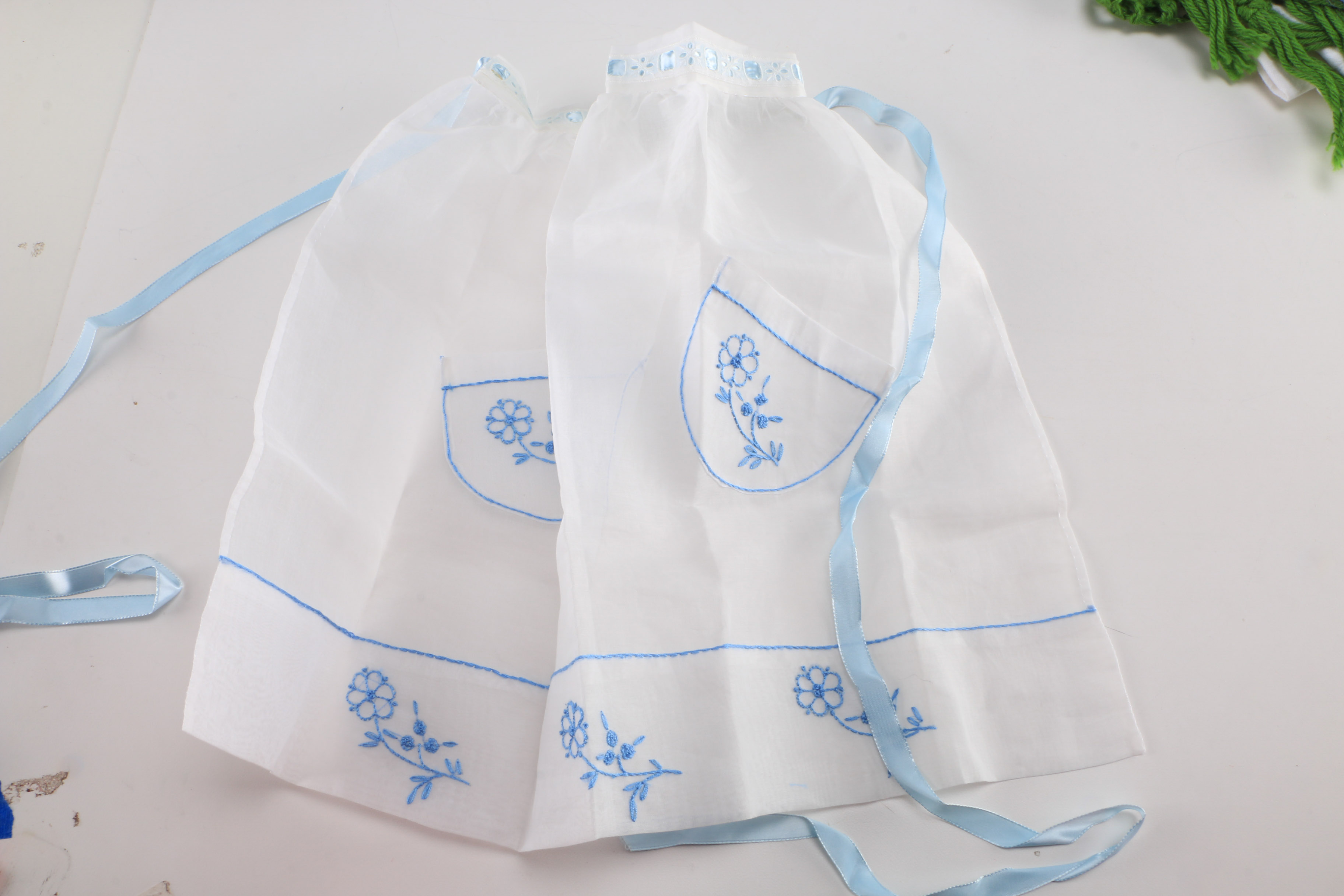 Vintage Baby Clothes, Curtains and Tablecloths