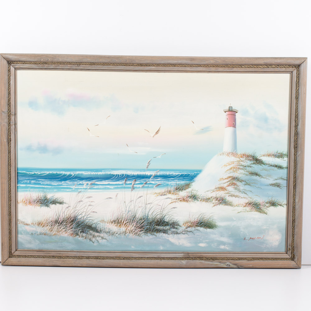 Catherine P. Melton Seascape Oil on Canvas