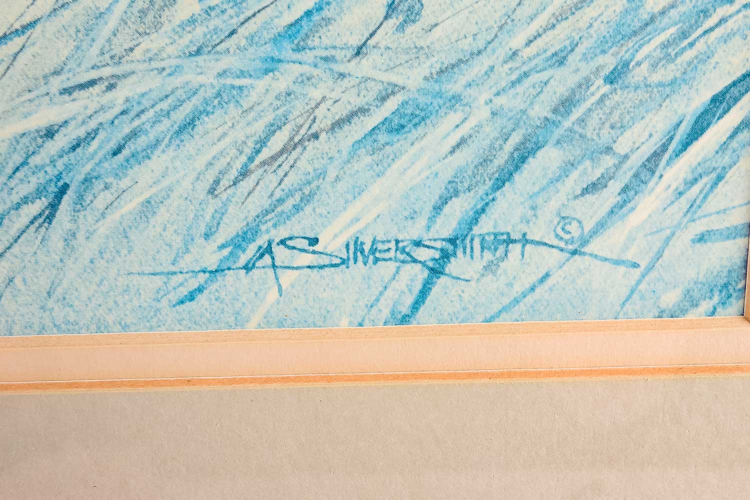 Mark Silversmith Signed Offset Lithograph Print