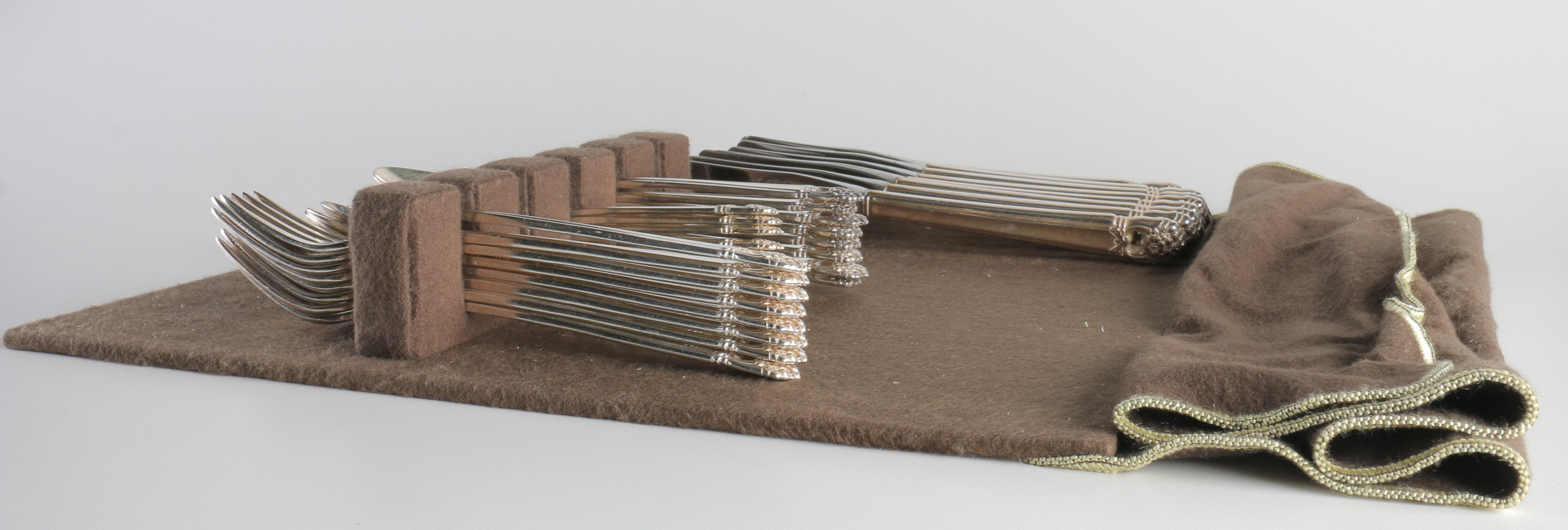 1847 Rogers Bros Silver Plate "Eternally Yours" Silverware Set