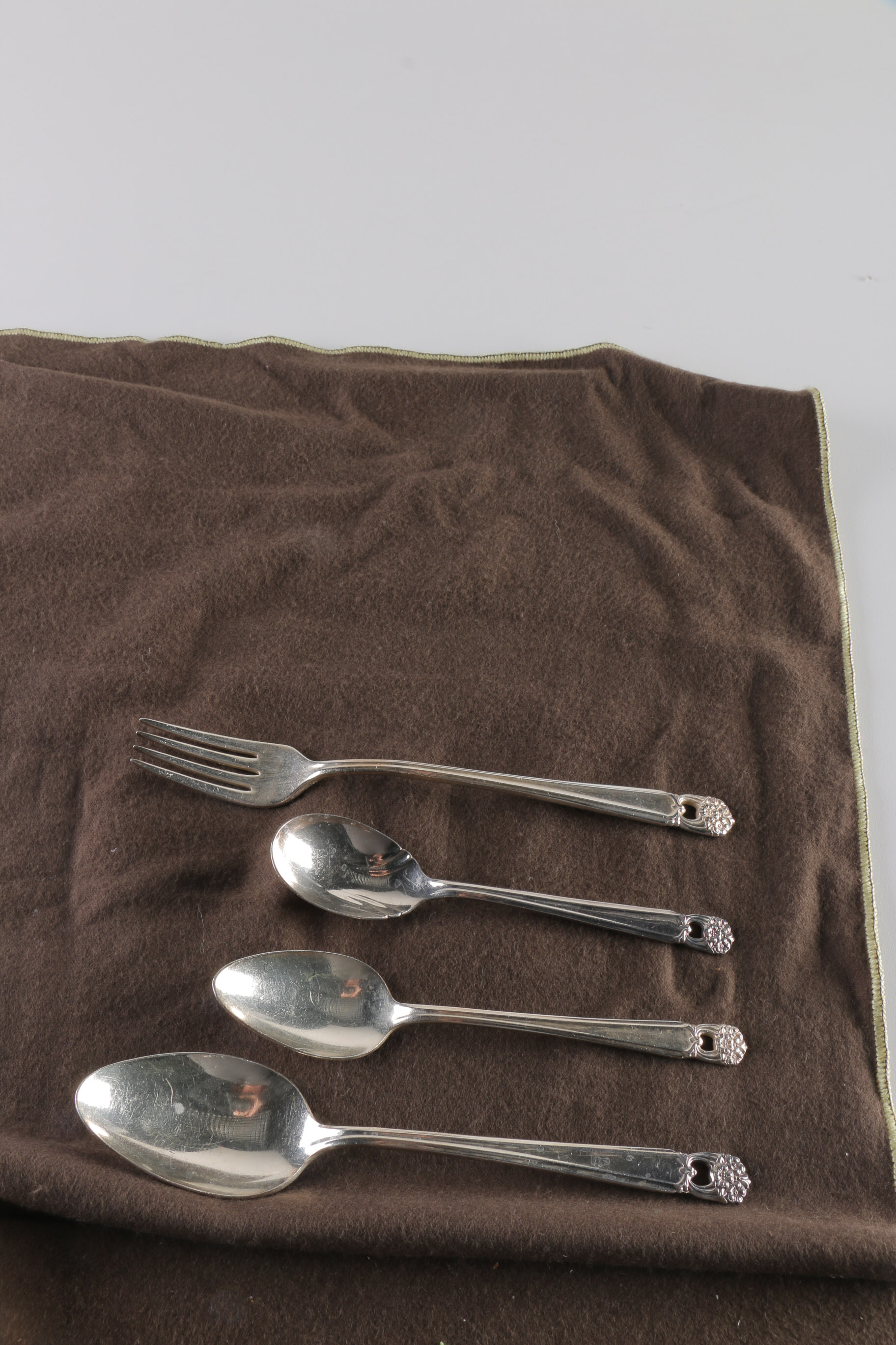 1847 Rogers Bros Silver Plate "Eternally Yours" Silverware Set