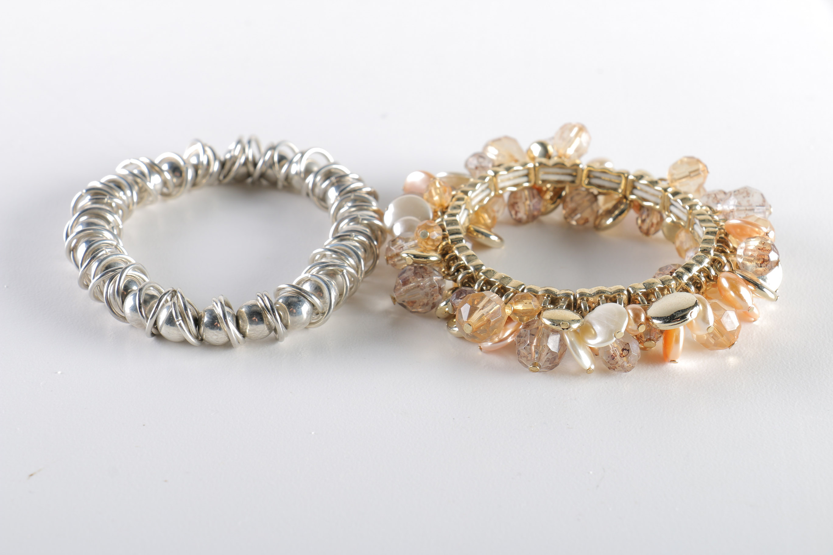 Collection of Silver Tone Bracelets and Bangles