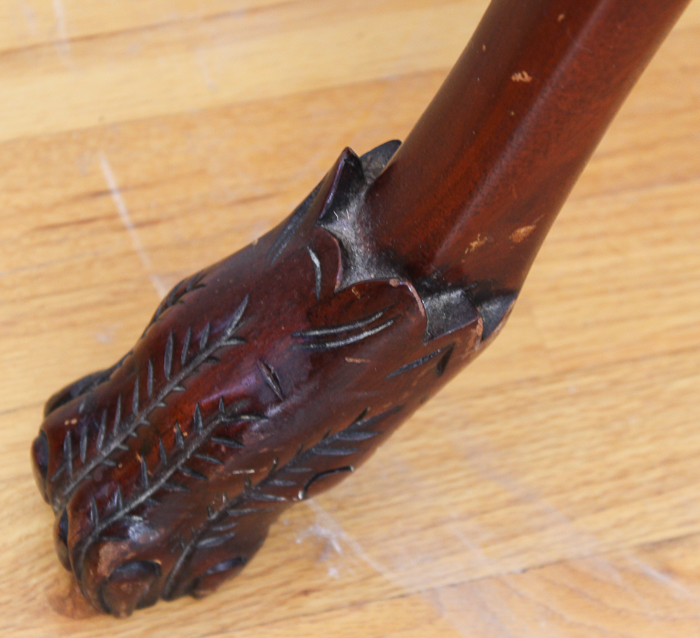 Mahogany Backless Chair