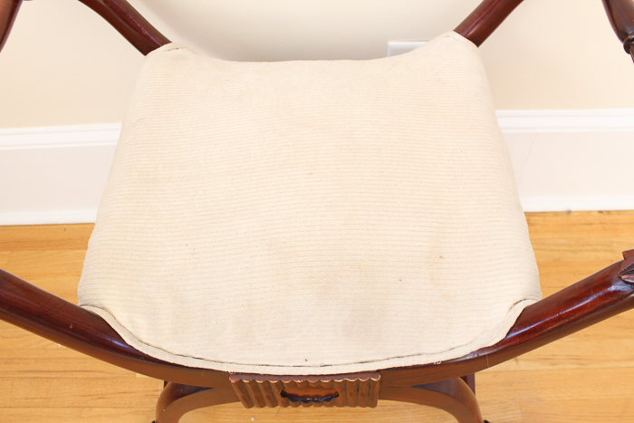 Mahogany Backless Chair