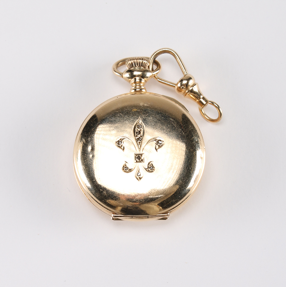 14K Yellow Gold Marks Lewy Pocket Watch