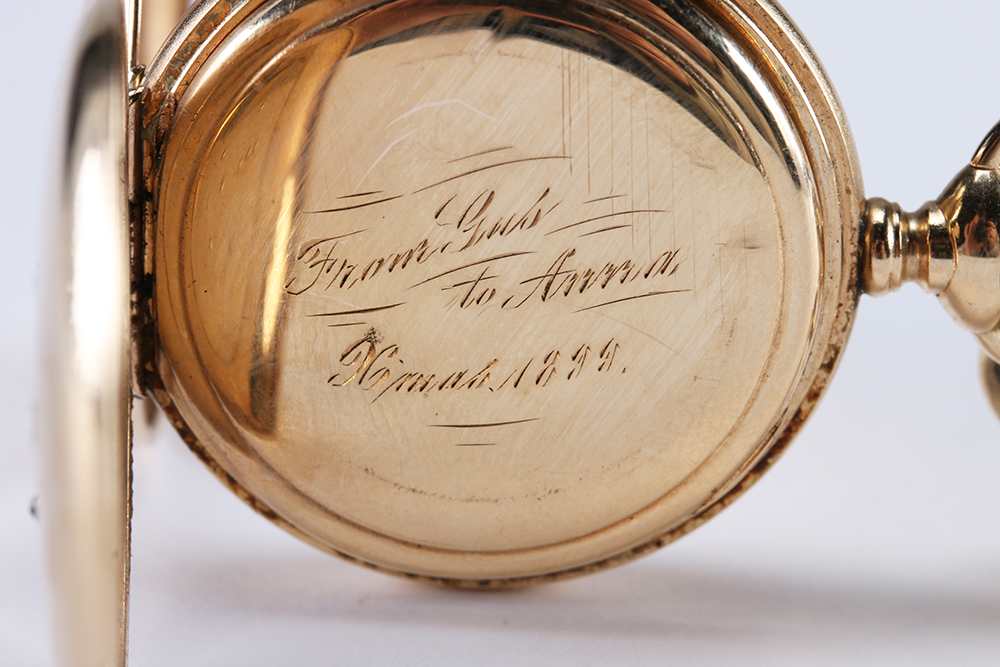 14K Yellow Gold Marks Lewy Pocket Watch