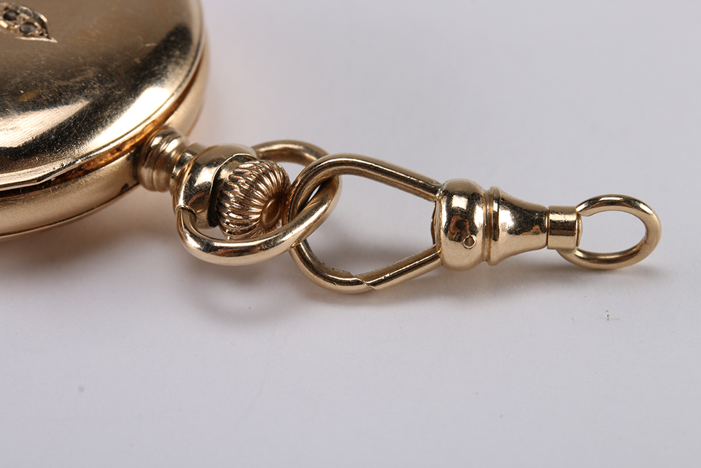 14K Yellow Gold Marks Lewy Pocket Watch