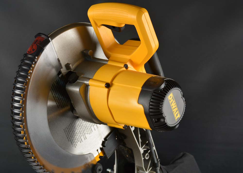 A Dewalt Single-Bevel Compound Miter Saw