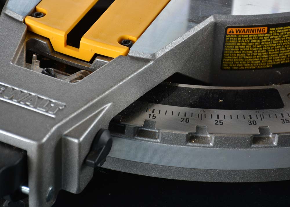 A Dewalt Single-Bevel Compound Miter Saw