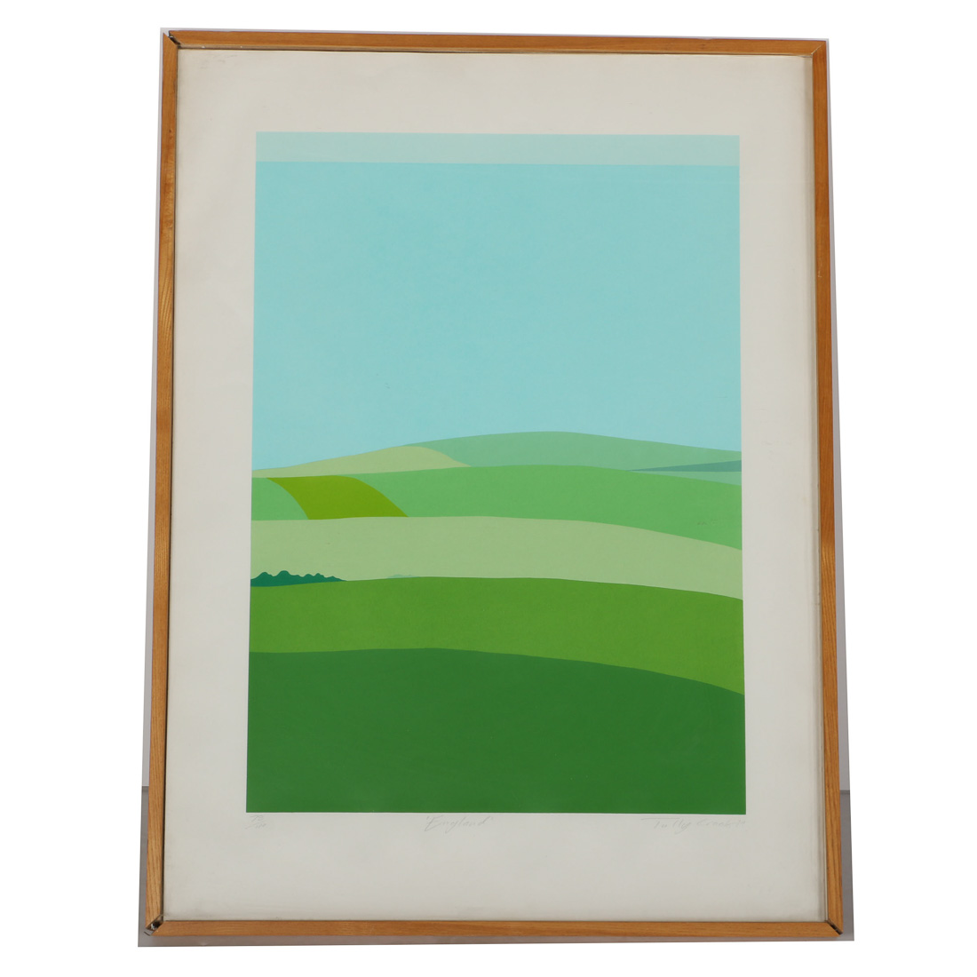 Tully Crook Signed Limited Edition Serigraph "England"