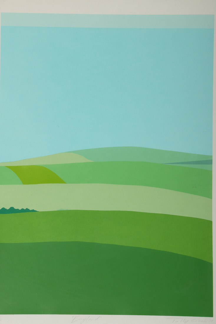 Tully Crook Signed Limited Edition Serigraph "England"