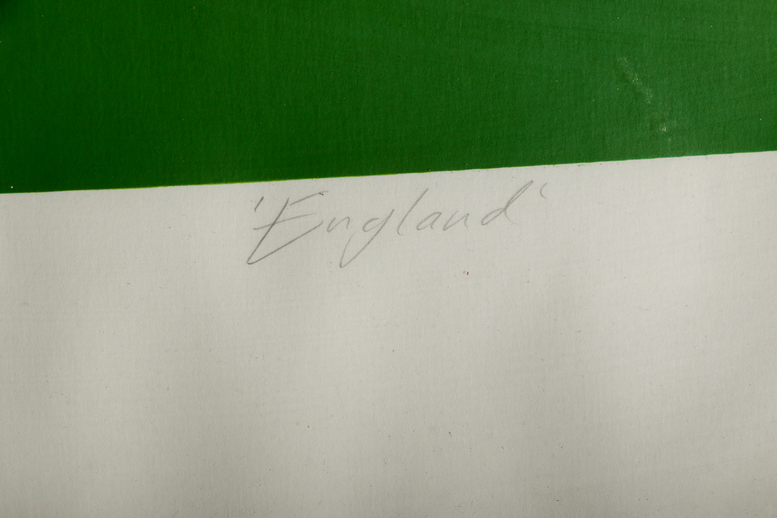 Tully Crook Signed Limited Edition Serigraph "England"