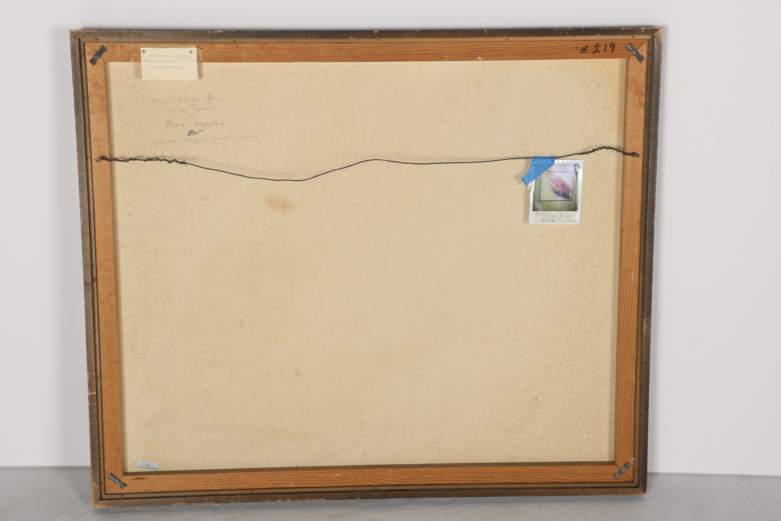 Mary Scruggs Spencer Signed Oil Painting "Pink Poppied"