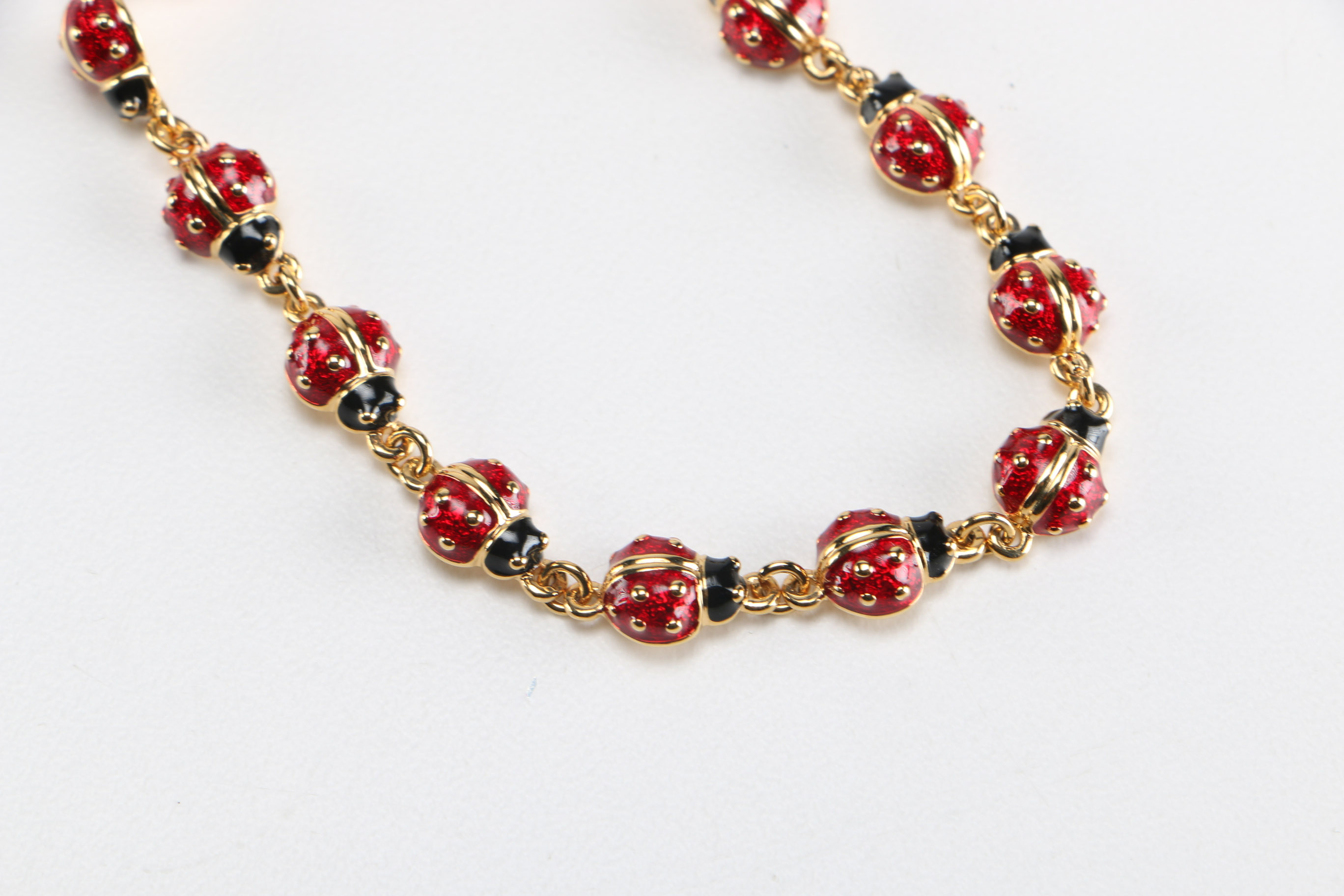Joan Rivers Fabergé Style Lady Bug Bracelets
