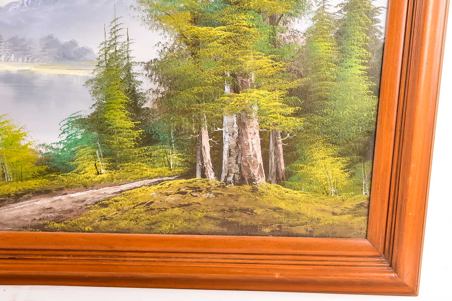 R. Delind Mountain Landscape Oil Painting