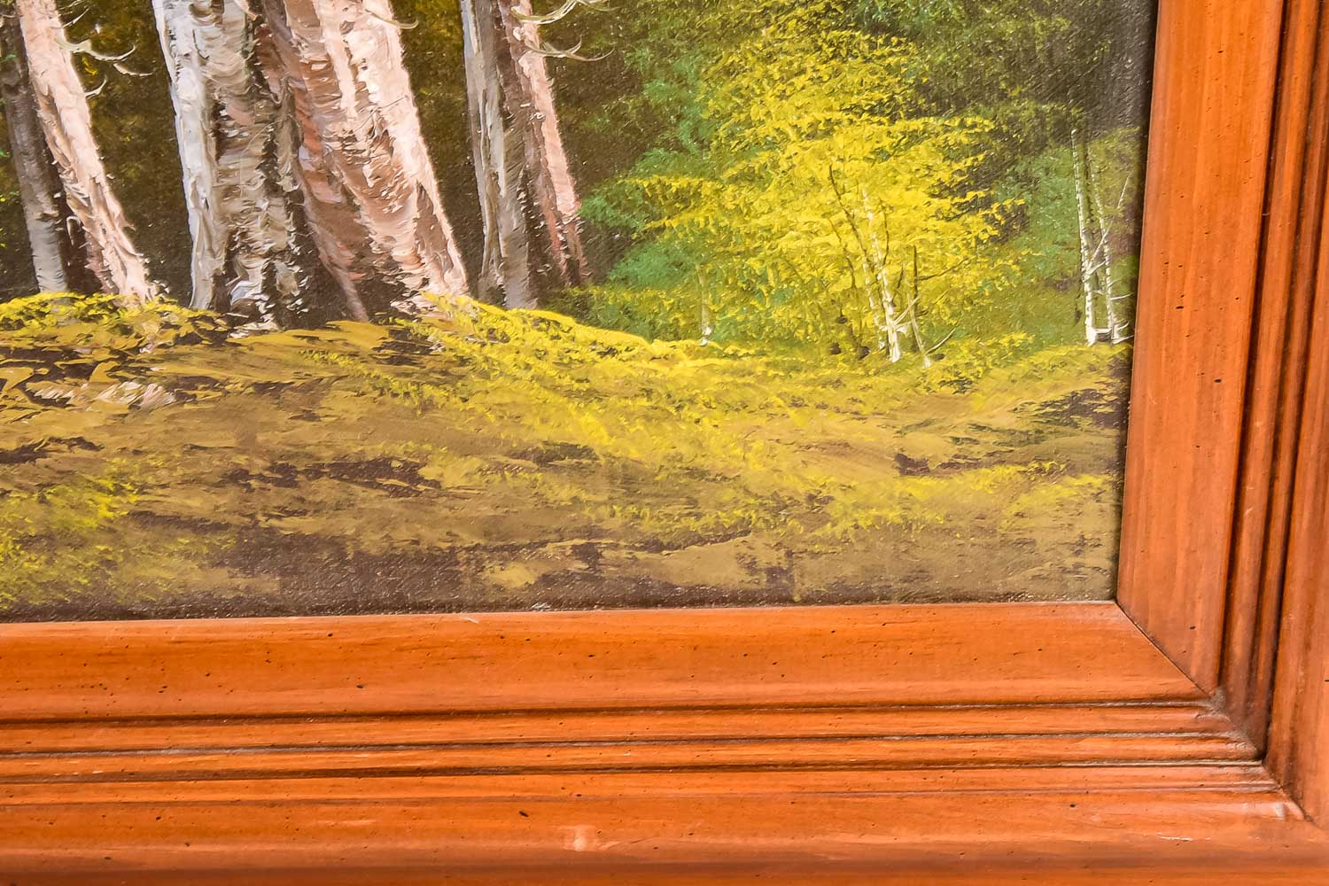 R. Delind Mountain Landscape Oil Painting