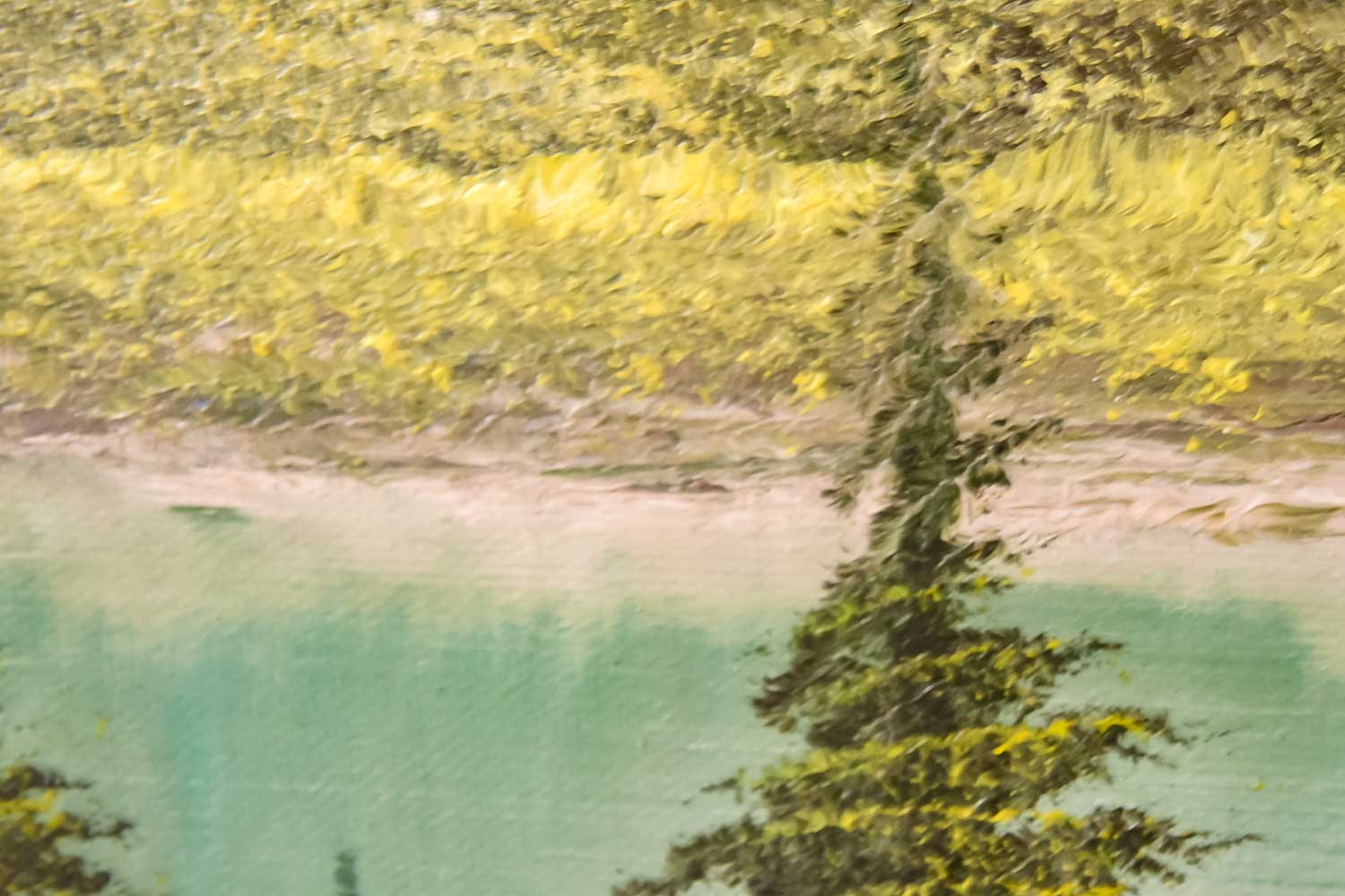 R. Delind Mountain Landscape Oil Painting