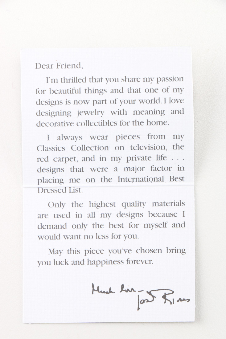 Joan Rivers "Classics Collection" Fashion Jewelry