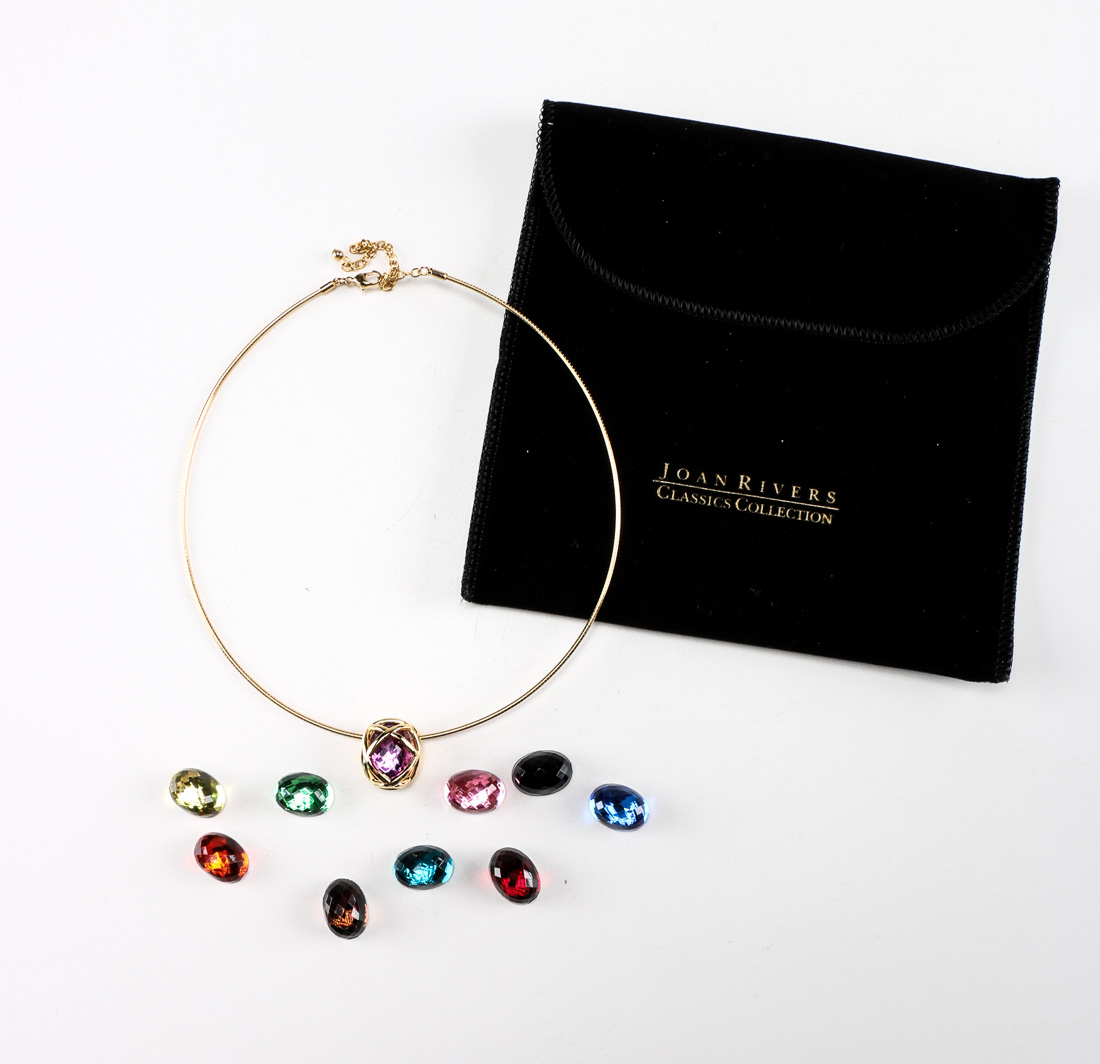 Joan Rivers Classics Collection Necklace and Bracelet With Respective Bag and Box