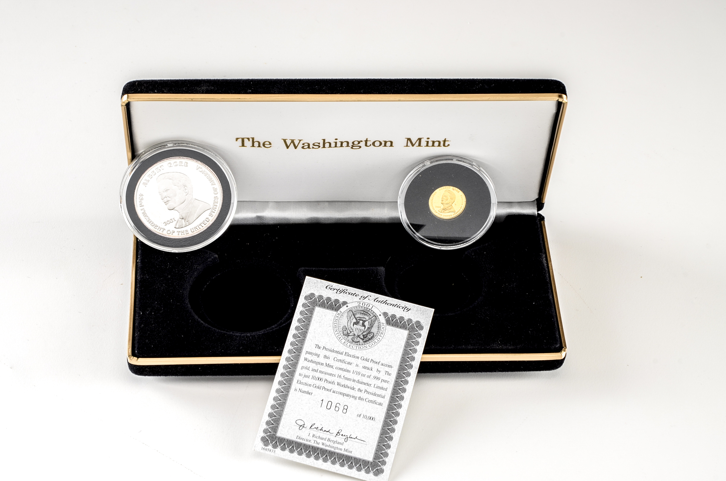 2001 Washington Mint George Bush/Al Gore Proof Set