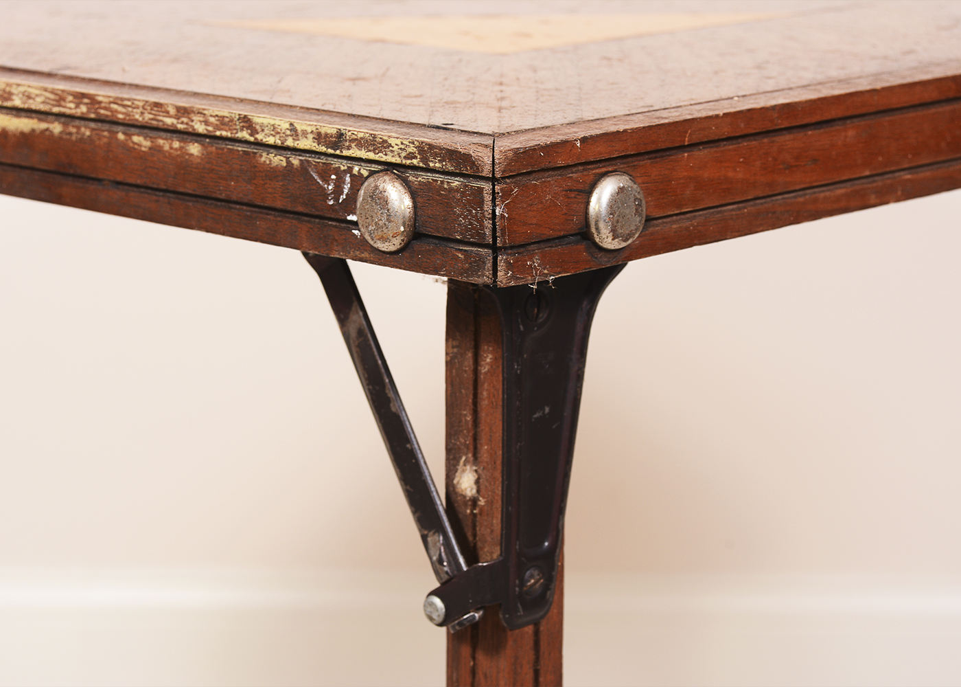 Inlaid Wood Folding Table