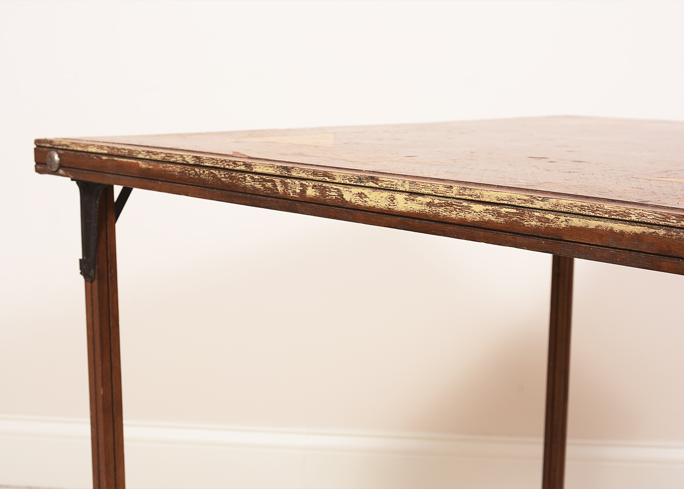 Inlaid Wood Folding Table