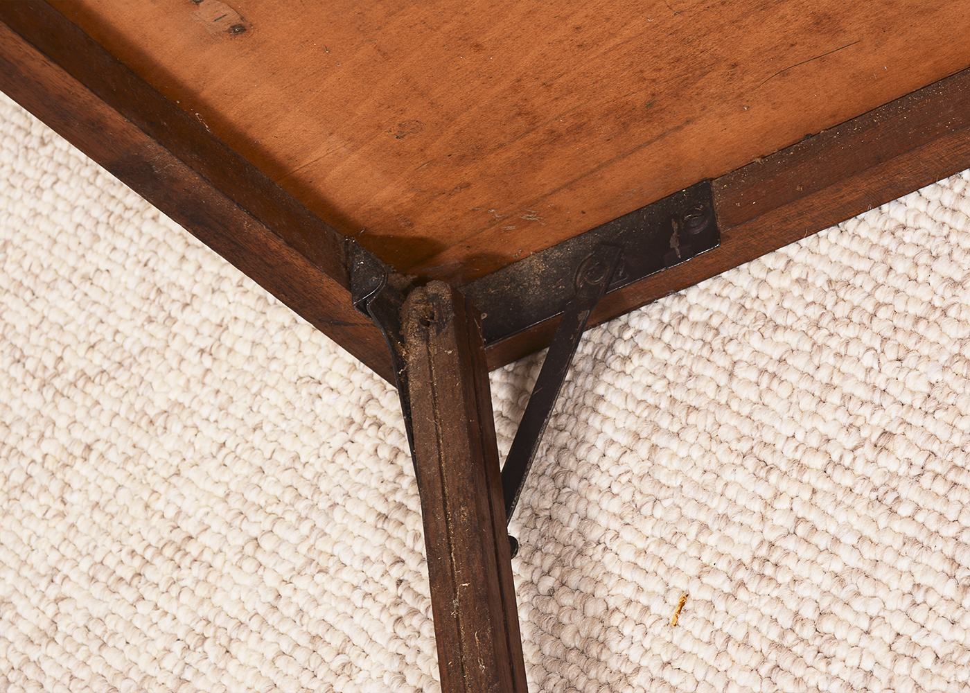 Inlaid Wood Folding Table