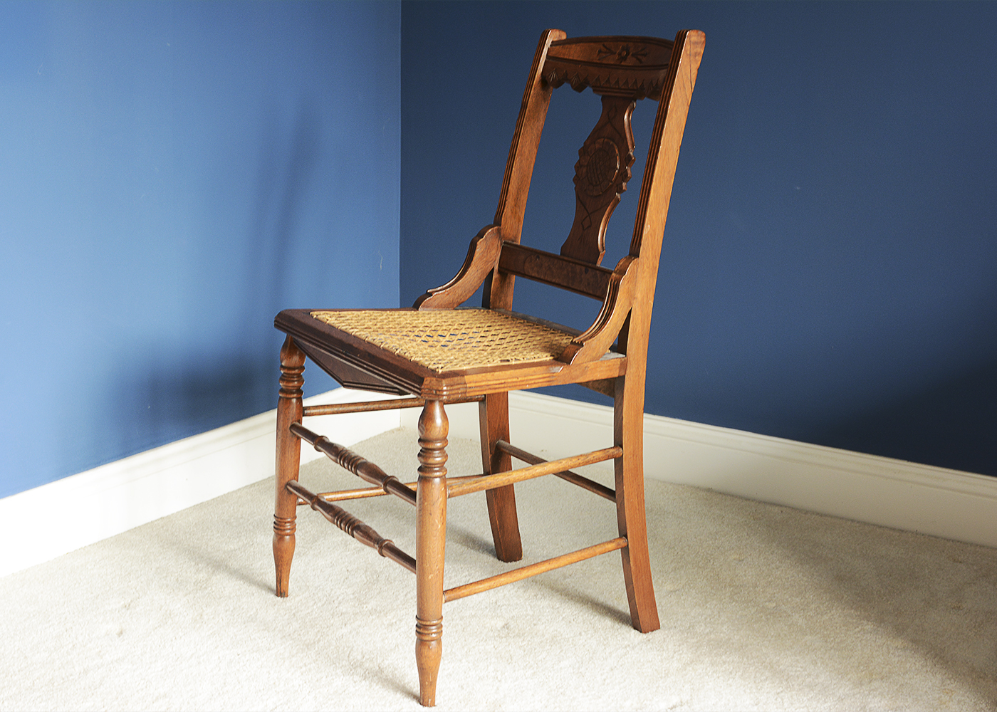 Six Antique Eastlake Style Dining Chairs