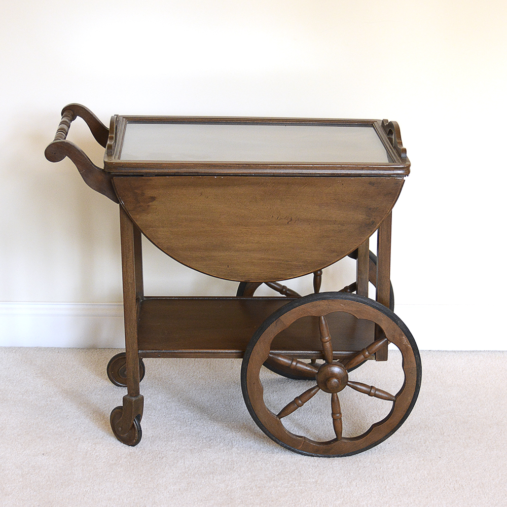 Vintage Wooden Tea Cart