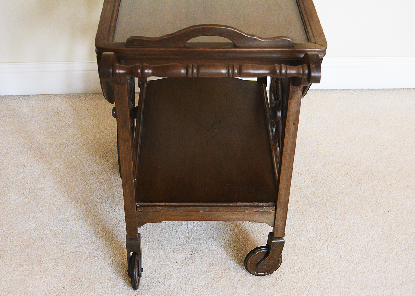 Vintage Wooden Tea Cart