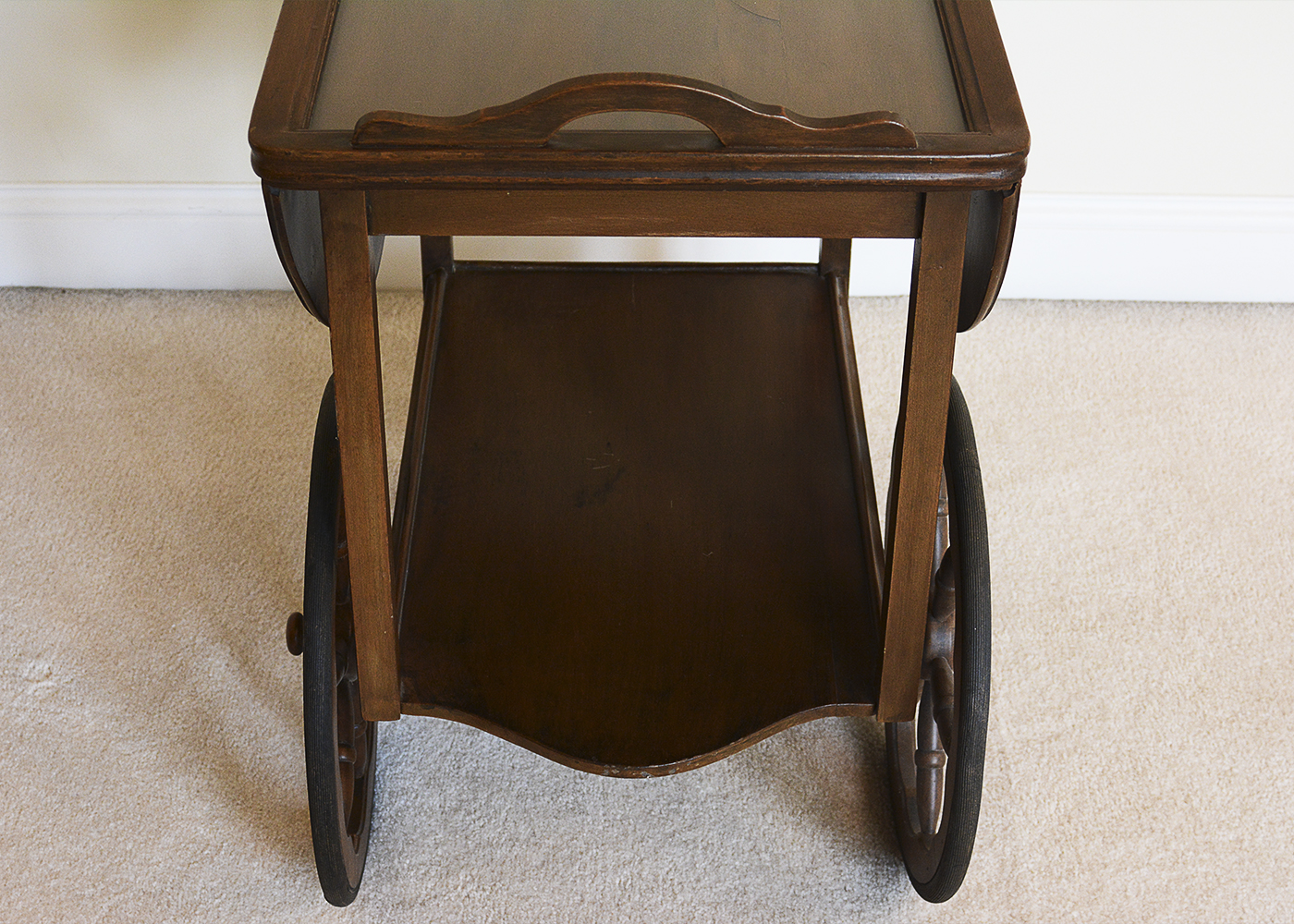 Vintage Wooden Tea Cart