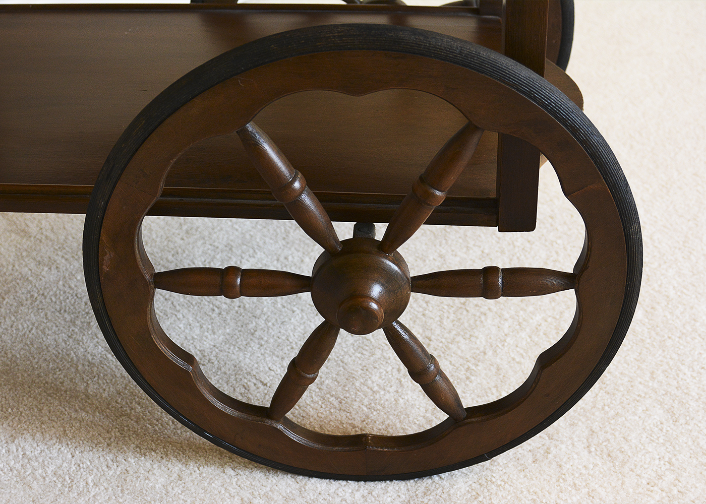 Vintage Wooden Tea Cart