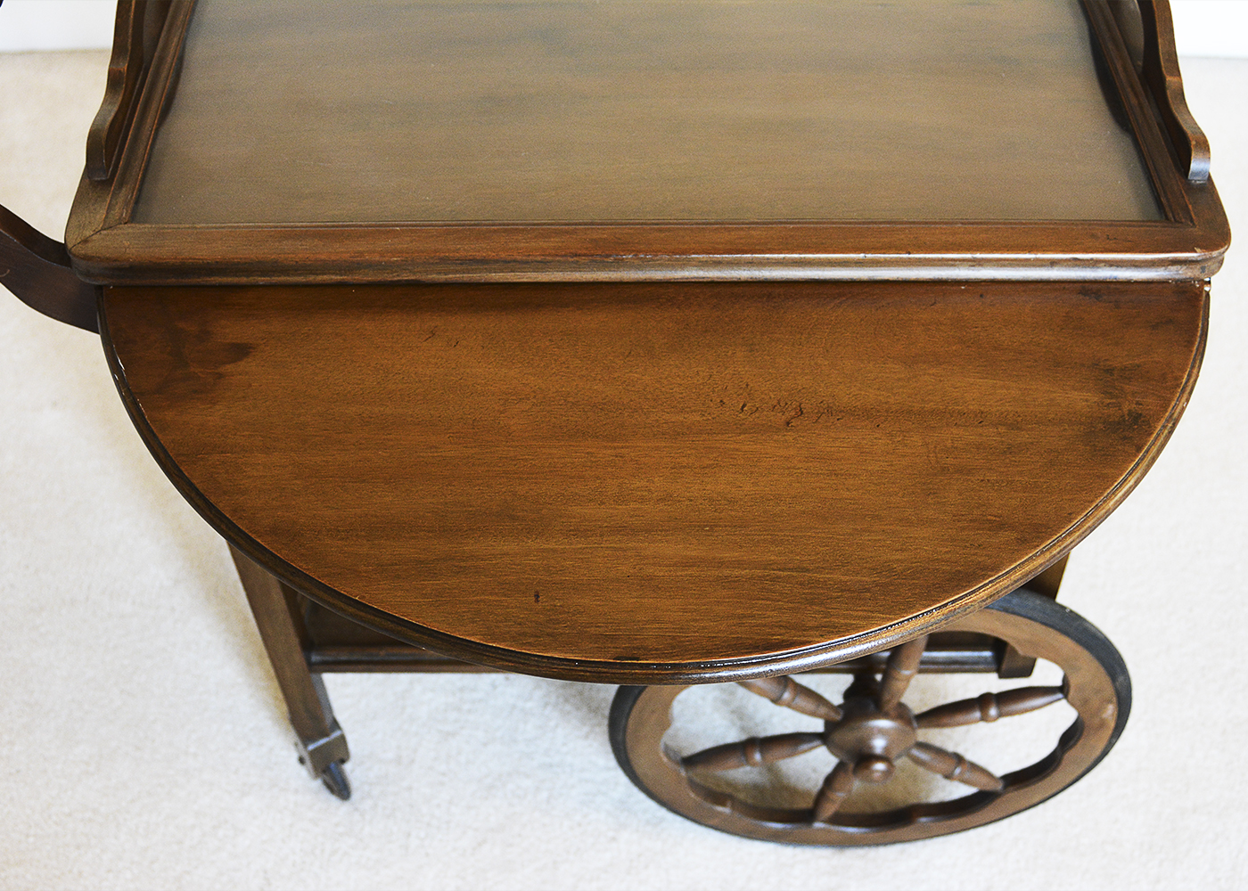 Vintage Wooden Tea Cart