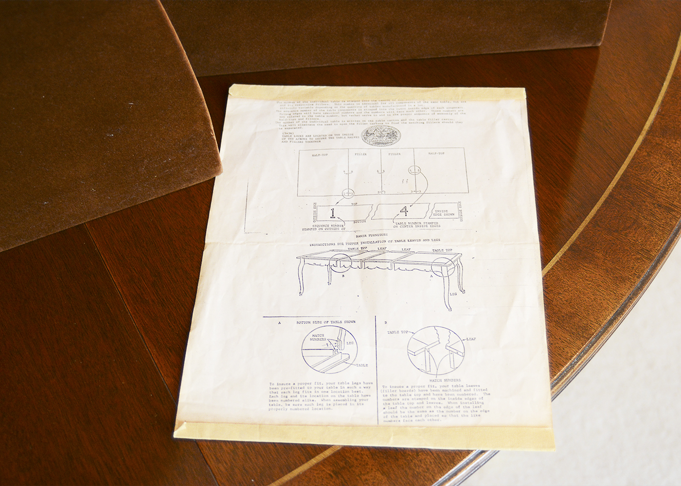 Baker Furniture Duncan Phyfe Style Table with Chairs