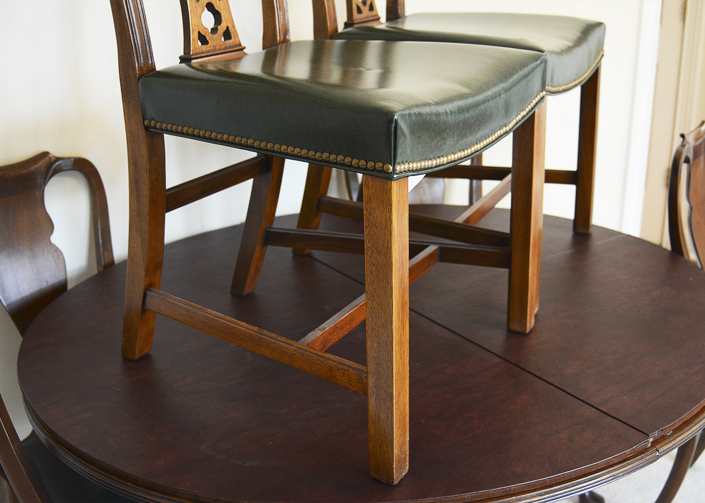 Baker Furniture Duncan Phyfe Style Table with Chairs