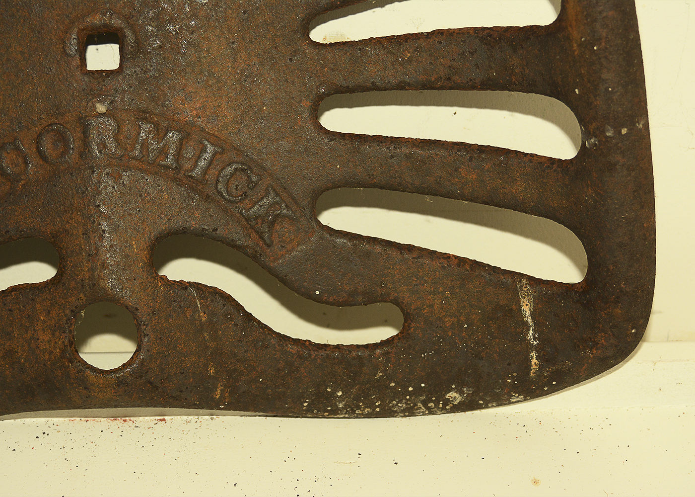 Five Vintage Cast Iron Tractor Seats