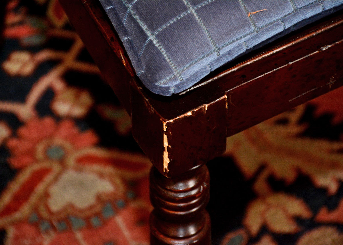 Milling Road for Baker Furniture Late 20th Century Regency Style Dining Chairs