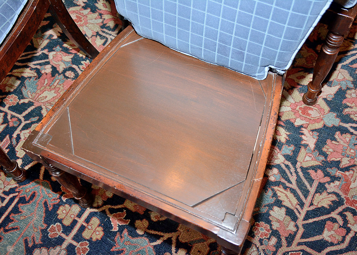 Milling Road for Baker Furniture Late 20th Century Regency Style Dining Chairs