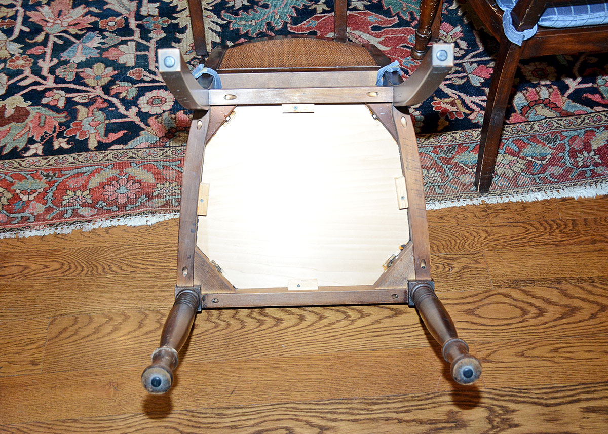 Milling Road for Baker Furniture Late 20th Century Regency Style Dining Chairs