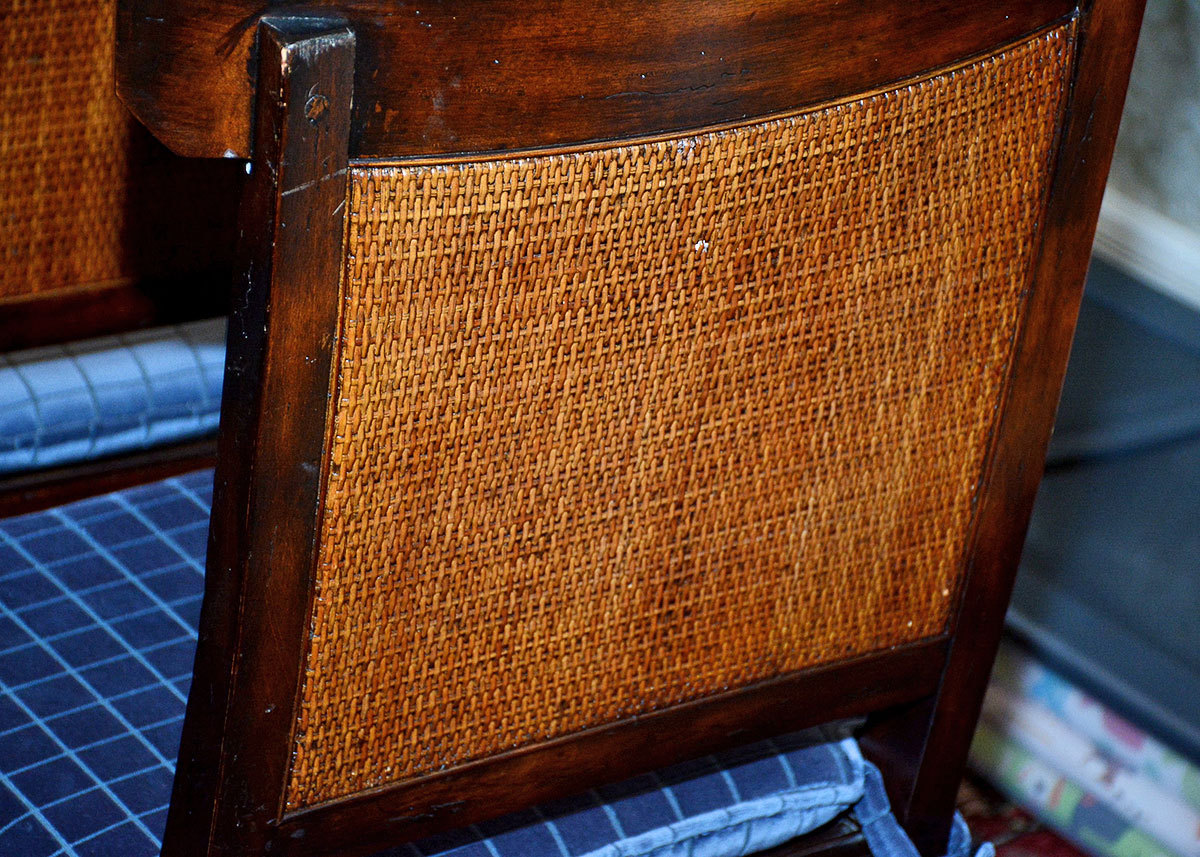 Milling Road for Baker Furniture Late 20th Century Regency Style Dining Chairs