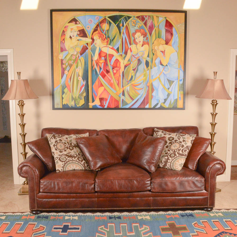 Leather Sofa by Haverty's Furniture