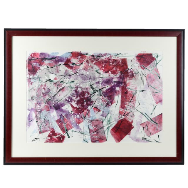 Jen Eastridge Original Abstract Monoprint