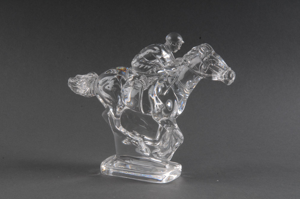 Waterford Crystal Horse and Jockey Figurine