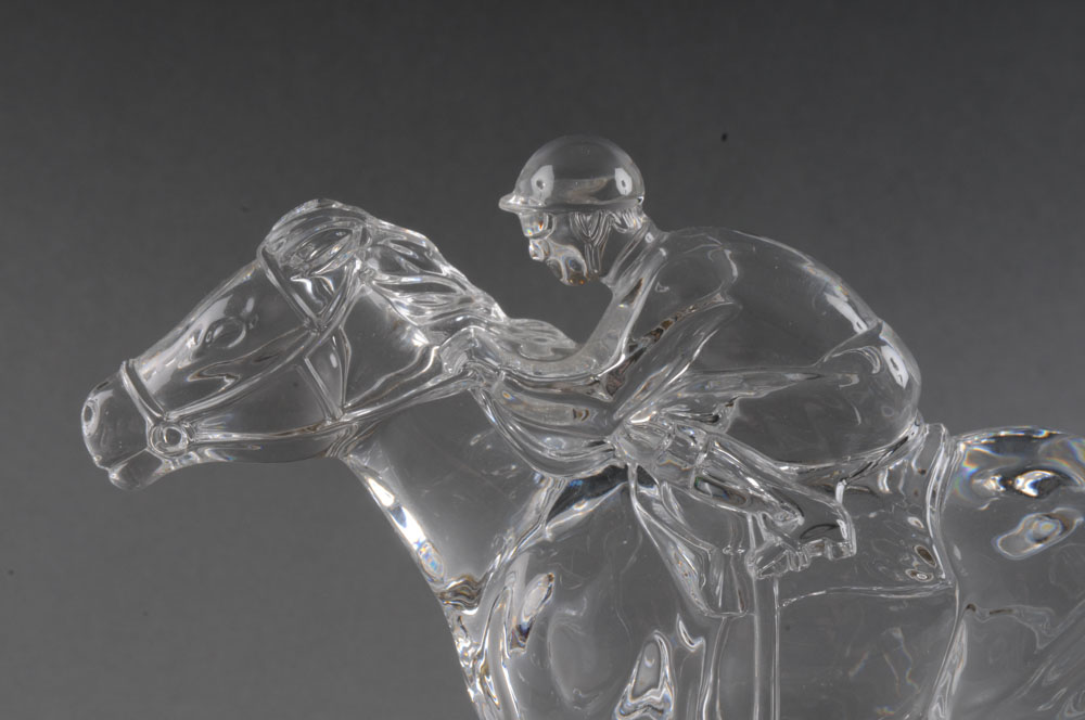 Waterford Crystal Horse and Jockey Figurine