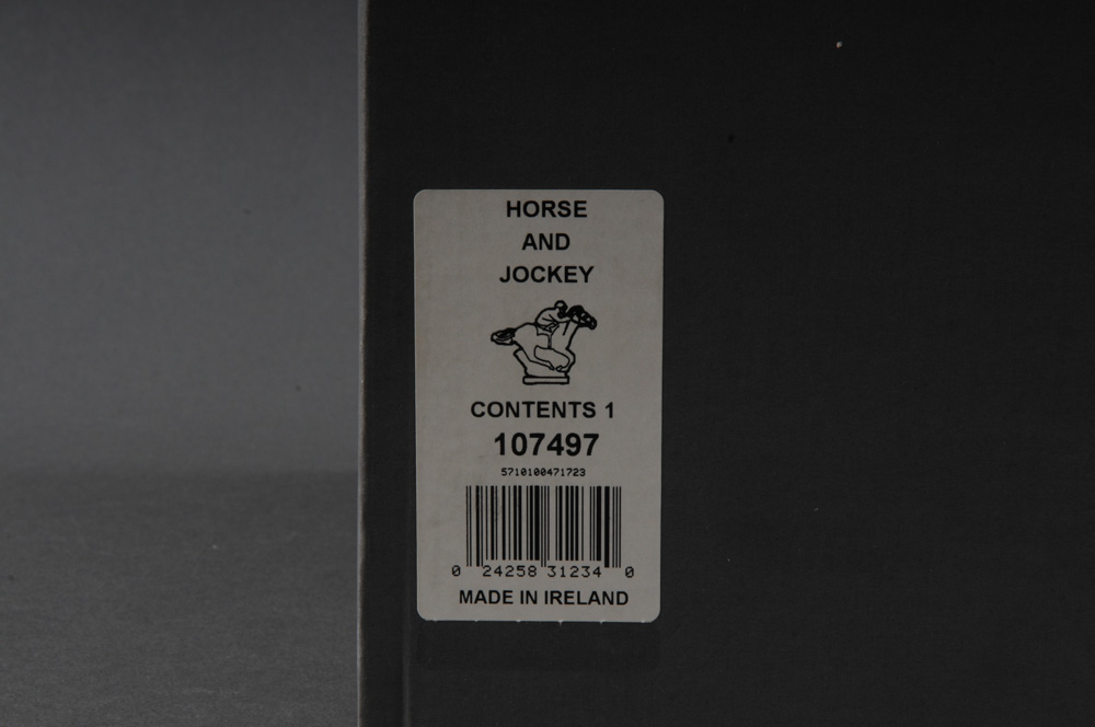 Waterford Crystal Horse and Jockey Figurine