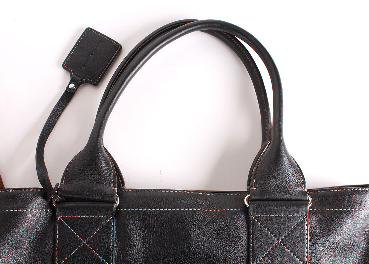 Brown and Black Leather Handbags