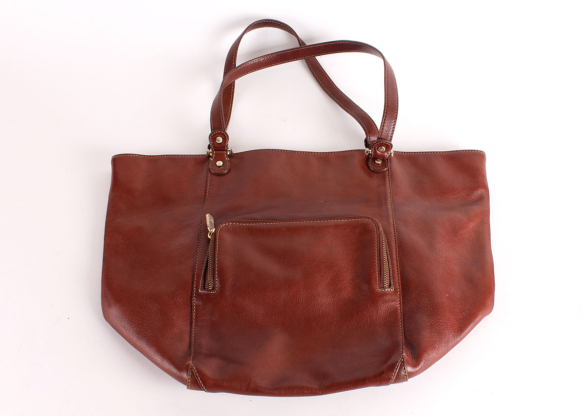 Brown and Black Leather Handbags