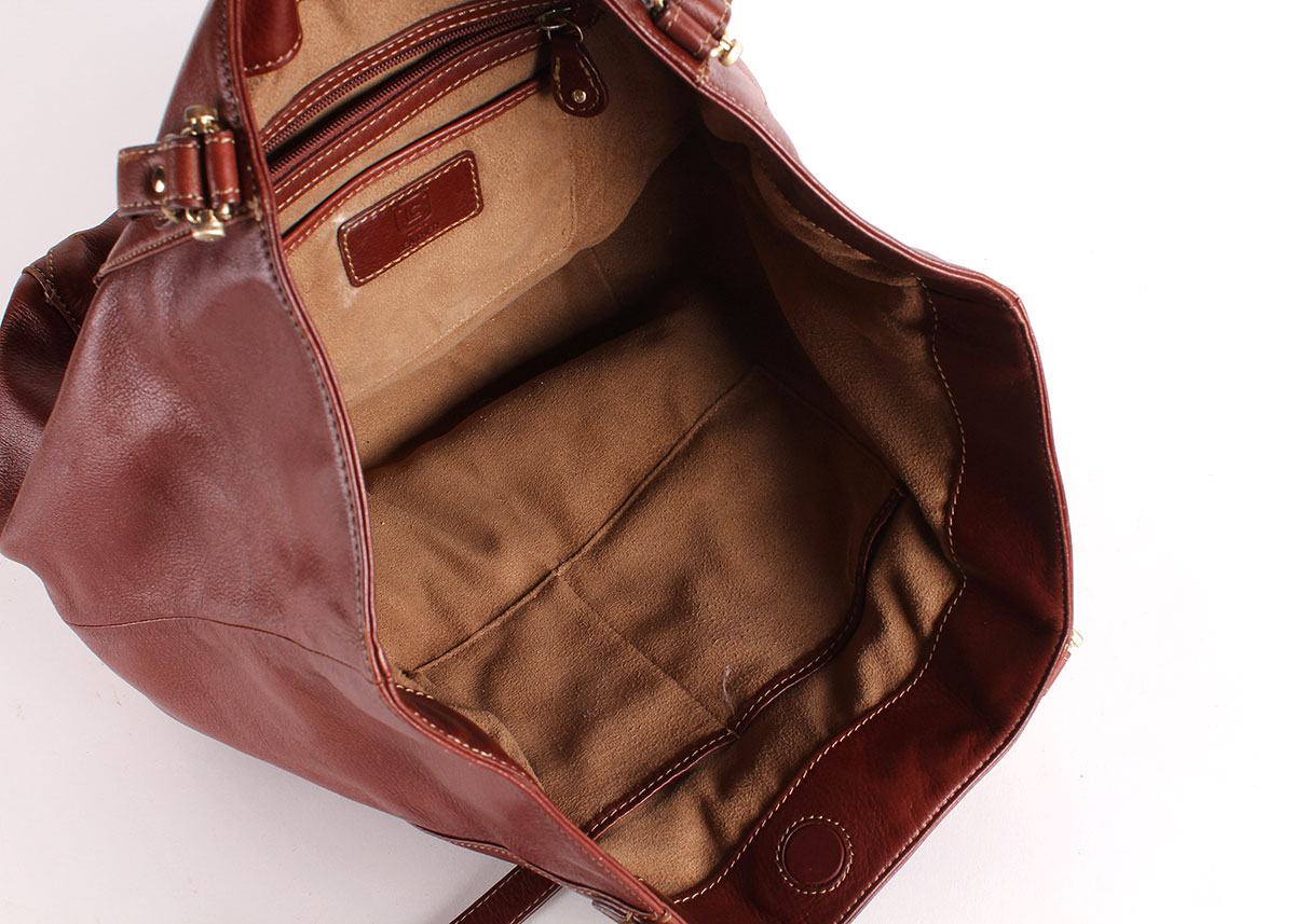 Brown and Black Leather Handbags