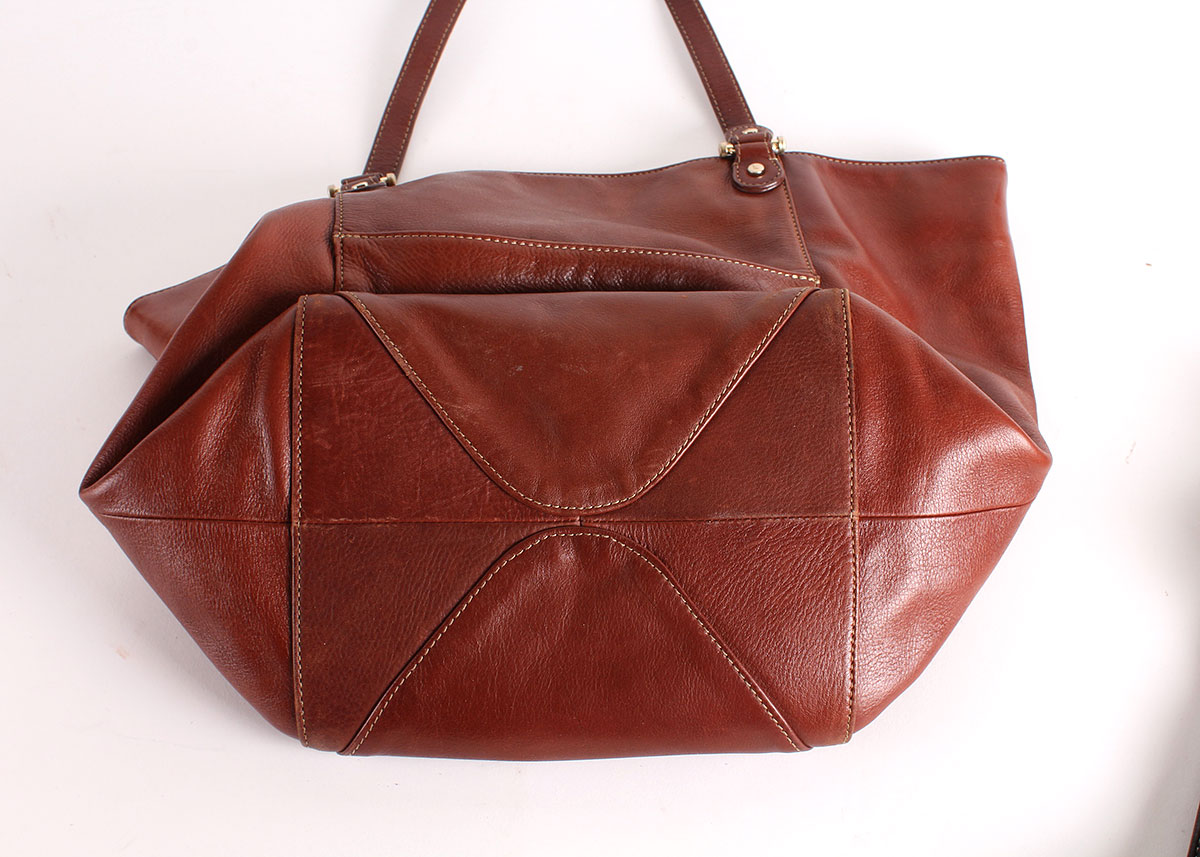 Brown and Black Leather Handbags