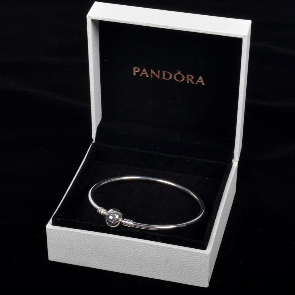 Pandora Sterling Silver Bangle Bracelet